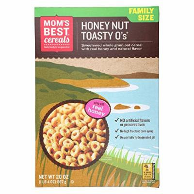 Mom's Best Naturals Honey Nuttoasty O’S - Case of 10 - 20 oz.