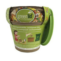 Greenlidâ ¢ Starter Pack 5 Greenlid Compostable Compost Bins with Reusable Lid