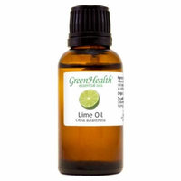 Lime Essential Oil - 1 fl oz (30 ml) Glass Bottle w/ Euro Dropper - 100% Pure Essential Oil by GreenHealth