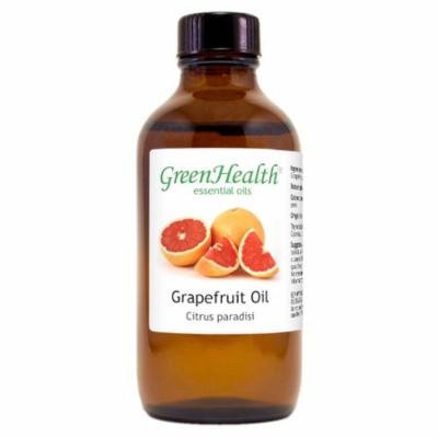 Grapefruit Essential Oil - 4 fl oz (118 ml) Glass Bottle w/ Cap - 100% Pure Essential Oil by GreenHealth