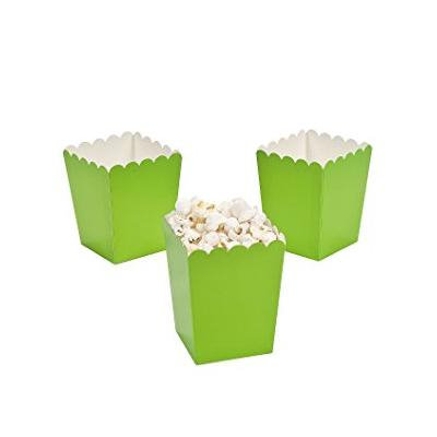 Mini Lime Green Popcorn Boxes (Pack of 6)