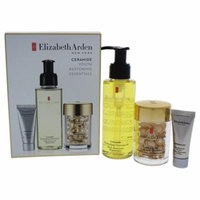 Elizabeth Arden Ceramide Youth Restoring Essentials Set 3.4oz Ceramide Replenishing Cleansing Oil, 30caps Advanced Ceram