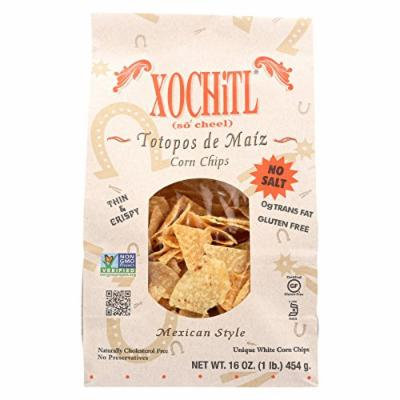 Xochitl Corn Chips - Unsalted - Case of 9 - 16 oz.