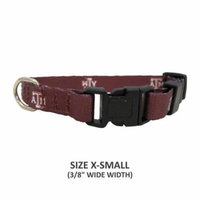 Texas A&M Aggies Pet Nylon Collar - XS
