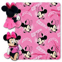 Northwest San Diego Chargers NFL Minnie Mouse with Throw Combo