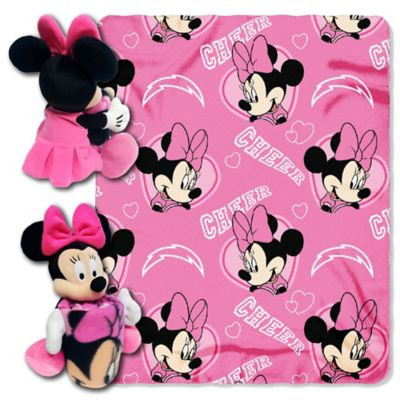 Northwest San Diego Chargers NFL Minnie Mouse with Throw Combo