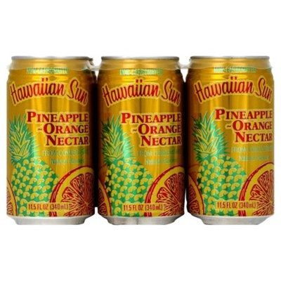 Hawaiian Sun Pineapple-Orange Nectar - 6pk/11.5 fl oz Cans