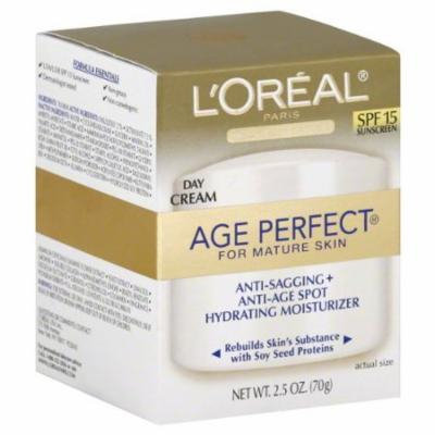 2 Pack - L'Oreal Age Perfect for Mature Skin Day Cream SPF 15 2.50 oz Each