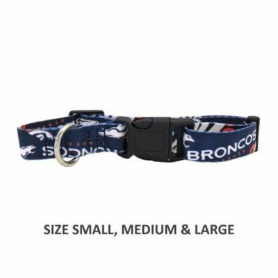 Denver Broncos Pet Nylon Collar - Small