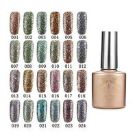 Nail Gel & Polish - 24 Colors Glitter Diamond-Sliver Micro Grain Nail Art Uv Gel Polish Soak Off Dreamlike - 1PCs