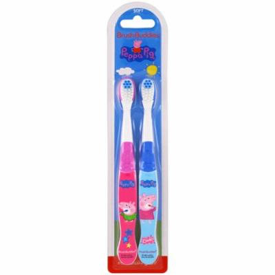 Brush Buddies, Peppa Pig Toothbrush, Soft, 2 Pack(pack of 12)