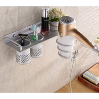 Bathroom Hair Dryer Storage Organizer Rack Comb Holder Wall Mounted Stand Kit by Advanced Shop