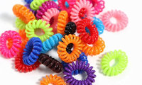 Medex Coil Rainbow Hair Ties 70-Pack