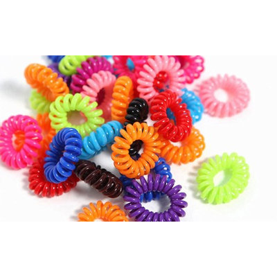 Medex Coil Rainbow Hair Ties 70-Pack