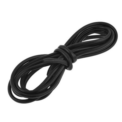 2.5M 8.2ft Length Aquarium Clear Soft Silicone Air Oxygen Circulate Pipe Black