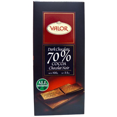 Valor, Dark Chocolate, 70% Cocoa, 3.5 oz(pack of 6)