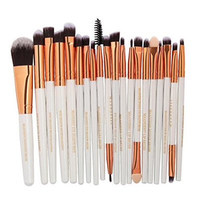 DMZ 20Pc Makeup Brushes Set Powder Foundation Eyeshadow Eyeliner Lip Cosmetic Brush