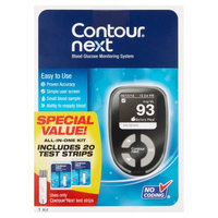 Bayer Contour Next Blood Glucose Monitoring System All-in-One Kit