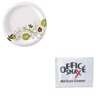 KITDXEUX9WSPKOFX00022 - Value Kit - Ragold/Office Snax 00022 Powder Coffee Creamer Packets (OFX00022) and Dixie Pathways Mediumweight Paper Plates (DXEUX9WSPK)