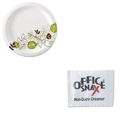 KITDXEUX9WSPKOFX00022 - Value Kit - Ragold/Office Snax 00022 Powder Coffee Creamer Packets (OFX00022) and Dixie Pathways Mediumweight Paper Plates (DXEUX9WSPK)