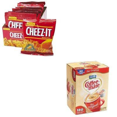 KITKEB12233NES753032 - Value Kit - Coffee-mate Liquid Coffee Creamer, Original (NES753032) and Kellogg's Cheez-It Crackers (KEB12233)