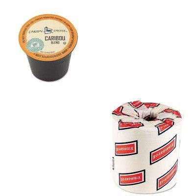 KITBWK6180GMT6992CT - Value Kit - Green Mountain Coffee Roasters Caribou Blend Coffee K-Cups (GMT6992CT) and White 2-Ply Toilet Tissue, 4.5quot; x 3quot; Sheet Size (BWK6180)