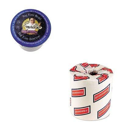 KITBWK6180TWCPB4137 - Value Kit - Timothy's World Coffee Emeril's Big Easy Bold Coffee K-Cups (TWCPB4137) and White 2-Ply Toilet Tissue, 4.5quot; x 3quot; Sheet Size (BWK6180)