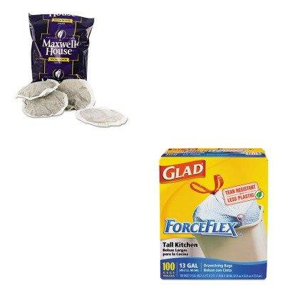 KITCOX70427MWH862400 - Value Kit - Maxwell House Coffee (MWH862400) and Glad ForceFlex Tall-Kitchen Drawstring Bags (COX70427)
