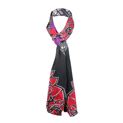 Style & Co. Women's Floral Tile Print Wrap Scarf