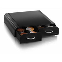 Mind Reader AnchorCoffee Pod Storage Drawer for Tassimo T-Discs ,Vertuoline Nespresso Capsules- Black by Mind Reader