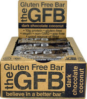 The Gluten Free Bar The GFB™ Dark Chocolate Coconut - 12 Bars pack of 4