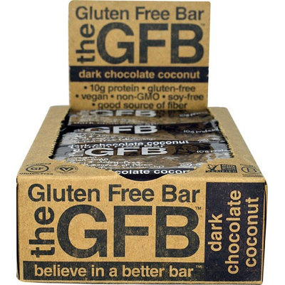 The Gluten Free Bar The GFB™ Dark Chocolate Coconut - 12 Bars pack of 4