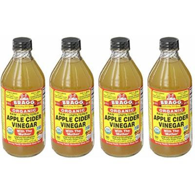 Bragg AsTrcC Usda Organic Raw Apple Cider Vinegar, 16 oz (4 Pack)