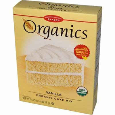 European Gourmet Bakery, Organics, Vanilla Organic Cake Mix, 15.25 oz (pack of 6)