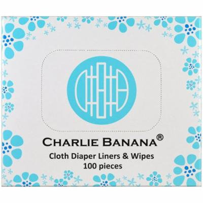 Charlie Banana, Cloth Diaper Liners & Wipes , 100 Pieces(pack of 6)