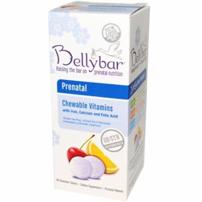 Bellybar, Prenatal Chewable Vitamins, Mixed Fruit Flavor, 60 Chewable Tablets(pack of 2)