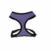 Anti Pull Breathable Mesh NO CHOKE Dog Harness Selections - 10 Colors & 5 Sizes(Large Purple Harness)