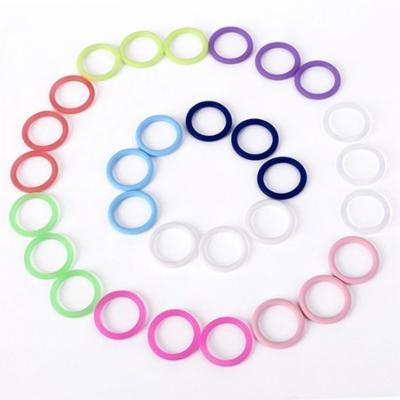 Girl12Queen 10 Pcs Silicone Infants Baby Nipples Pacifier Holder Clip Adapters O-Rings