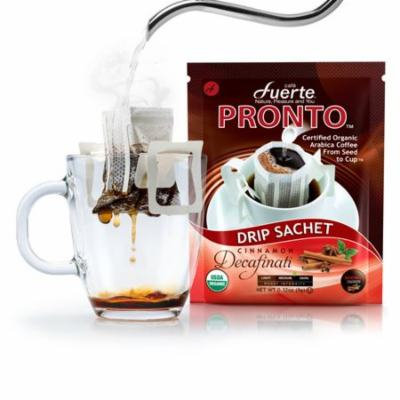 Fuerte Pronto Decaffeinati Organic Arabica Natural Cinnamon Coffee Pods (36 Count) (Set of 4)