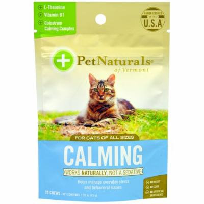 Pet Naturals of Vermont, Calming, For Cats, 30 Chews, 1.59 oz (pack of 2)