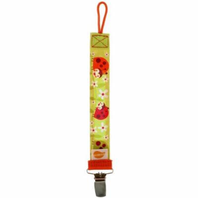 Ulubulu, Universal Pacifier Clip, Ladybug, 1 Piece(pack of 6)