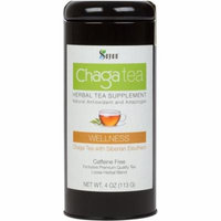 Sayan Siberian Chaga Mushroom Premium Tea with Eleuthero - Exclusive Blend of Raw and Extract, 4 Oz, Wild Harvested Caffeine Free