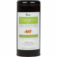 Sayan Siberian Chaga Mushroom Loose Tea with Oregano - Exclusive Blend of Raw and Extract Powder, 4 Oz Wild Harvested and Caffeine Free