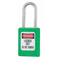 Lockout Padlock, KD, Green, 1-13/16