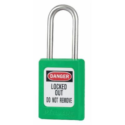 Lockout Padlock, KD, Green, 1-13/16