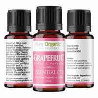 Grapefruit Pure Essential Oil 15 ml by Pure Organic Ingredients, Promotes Clear Healthy Skin, Energizing & Uplifting Aroma, Supports Healthy Metabolism, Convenient Dropper Cap Bottle