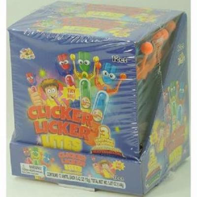 Product Of , Clicker Licker Lites Candy With Light, Count 12 - Sugar Candy / Grab Varieties & Flavors
