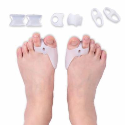 8 Pcs Toe Separator Bunion Splint Corrector Toe Sleeve Protector Spacer Hallux Valgus
