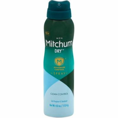 4 Pack - Mitchum Dry Advanced Control Anti-Perspirant & Deodorant Spray, Clean Control 4 oz