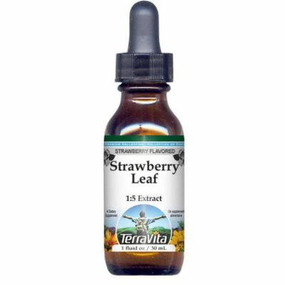 Strawberry Leaf Glycerite Liquid Extract (1:5) - Strawberry Flavored (1 oz, ZIN: 523078) - 2-Pack